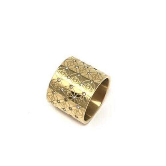 Michael Kors Monogram Heritage Barrel Ring - Picture 2 of 3